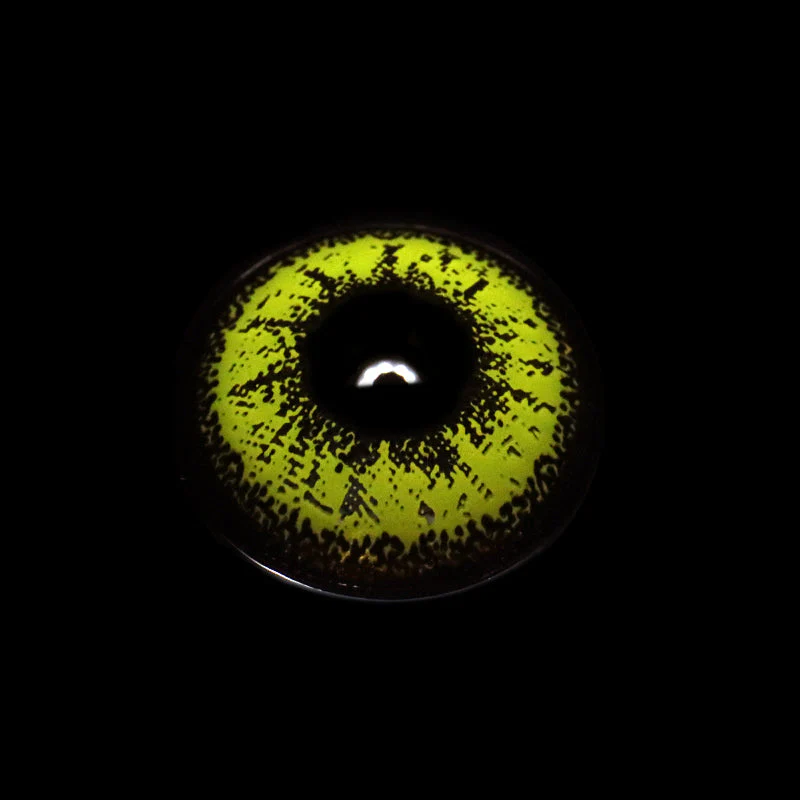 Cosplay ICE Yellow Prescription Colored Contact Lenses - Roseibase