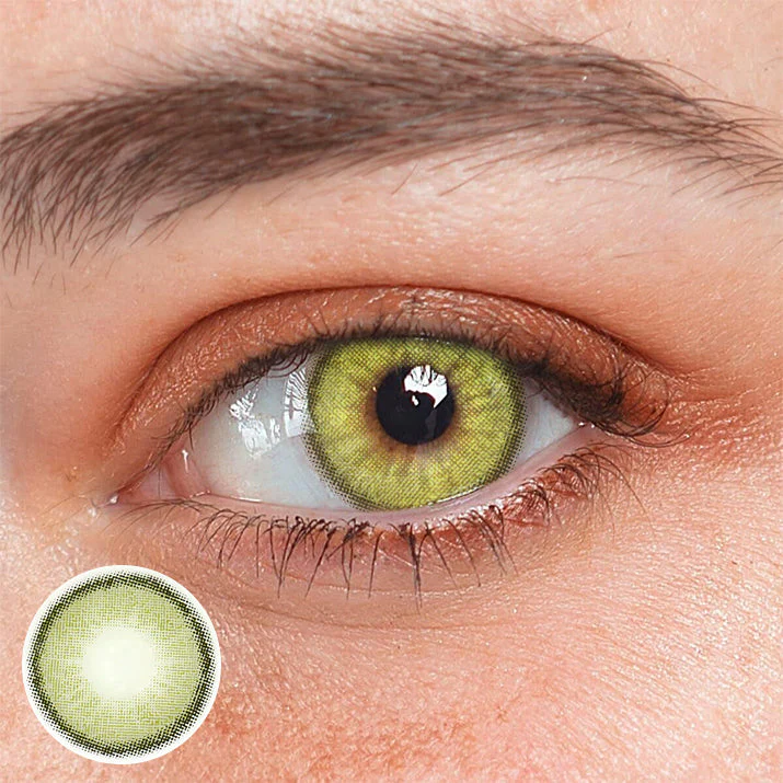 Astrea Oli Green Prescription Colored Contact Lenses - Roseibase