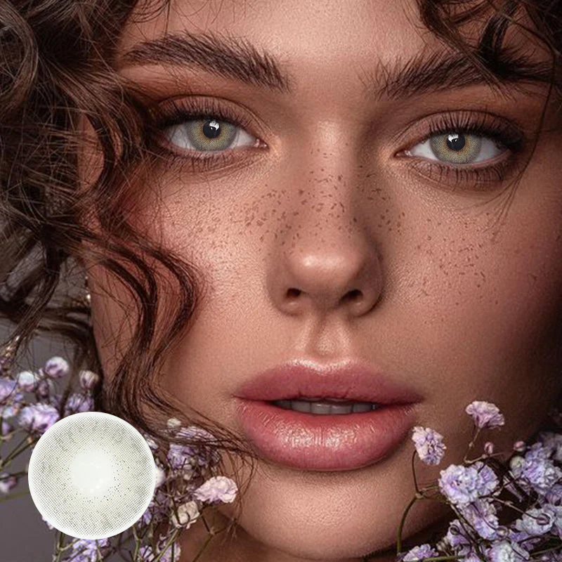 Gimlet Milk Grey Colored Contact Lenses - Roseibase