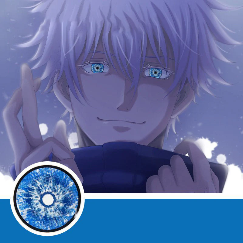 Cosplay Gojo Blue Colored Contact Lenses - Roseibase