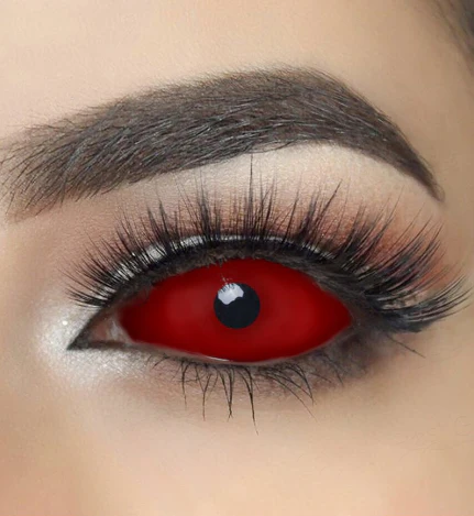 Halloween 22mm Red Sclera Colored Contact Lenses - Roseibase