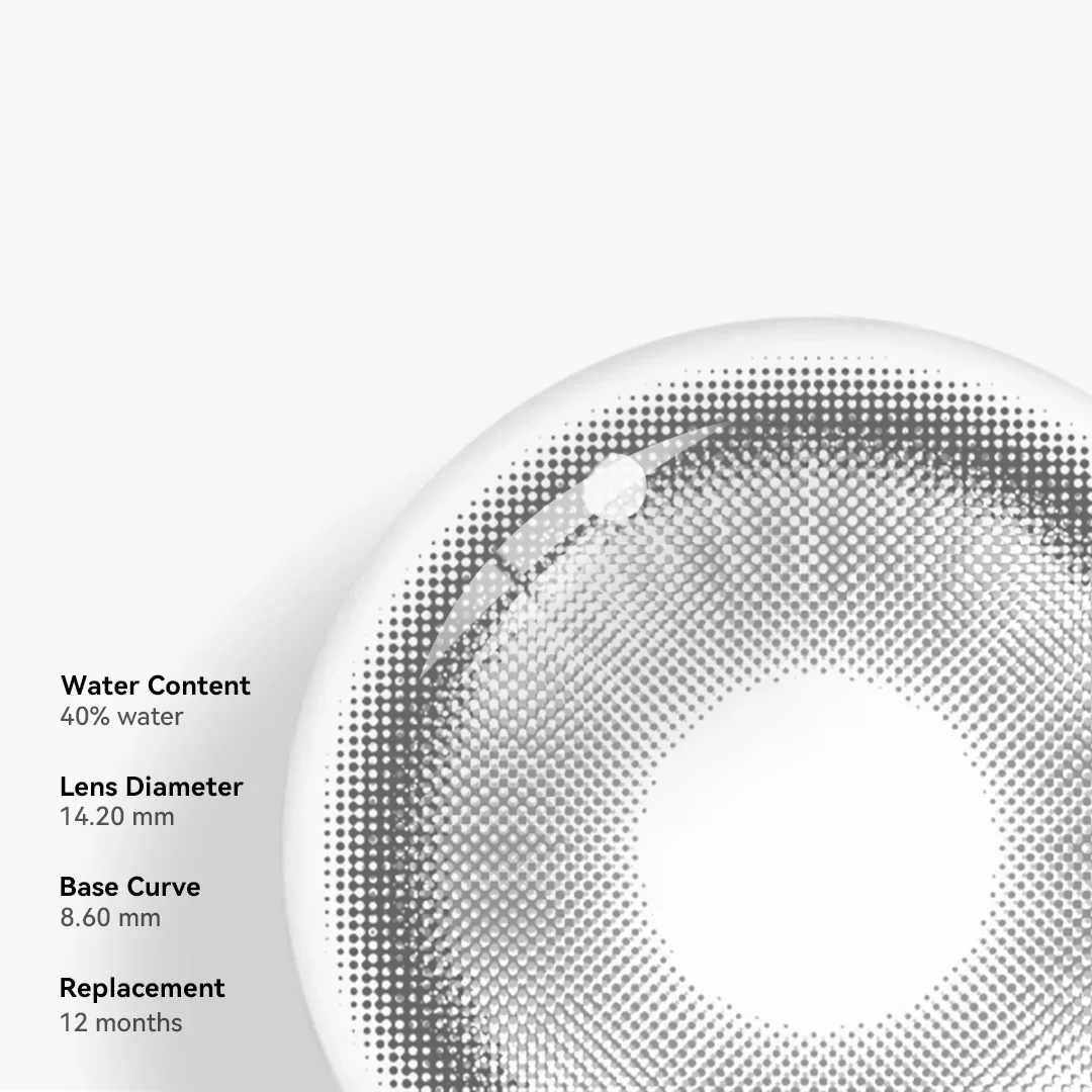 Cosplay Fairy Gray Colored Contact Lenses - Roseibase