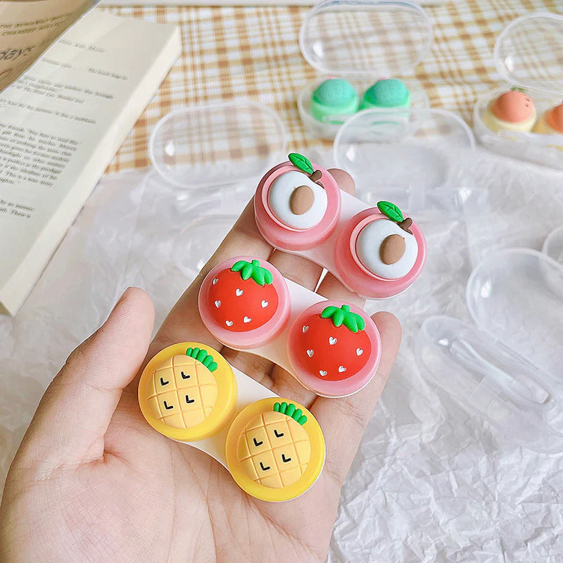 Cute Fruit Colored Contact Lens Case - Roseibase