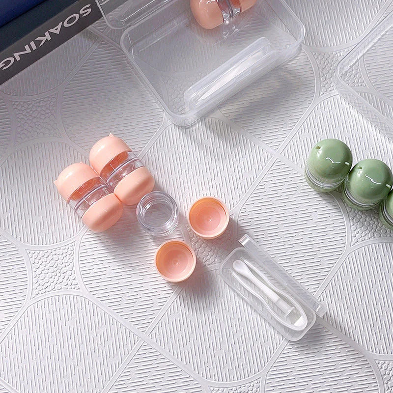 Fashion Colored Contact Lens Case - Roseibase