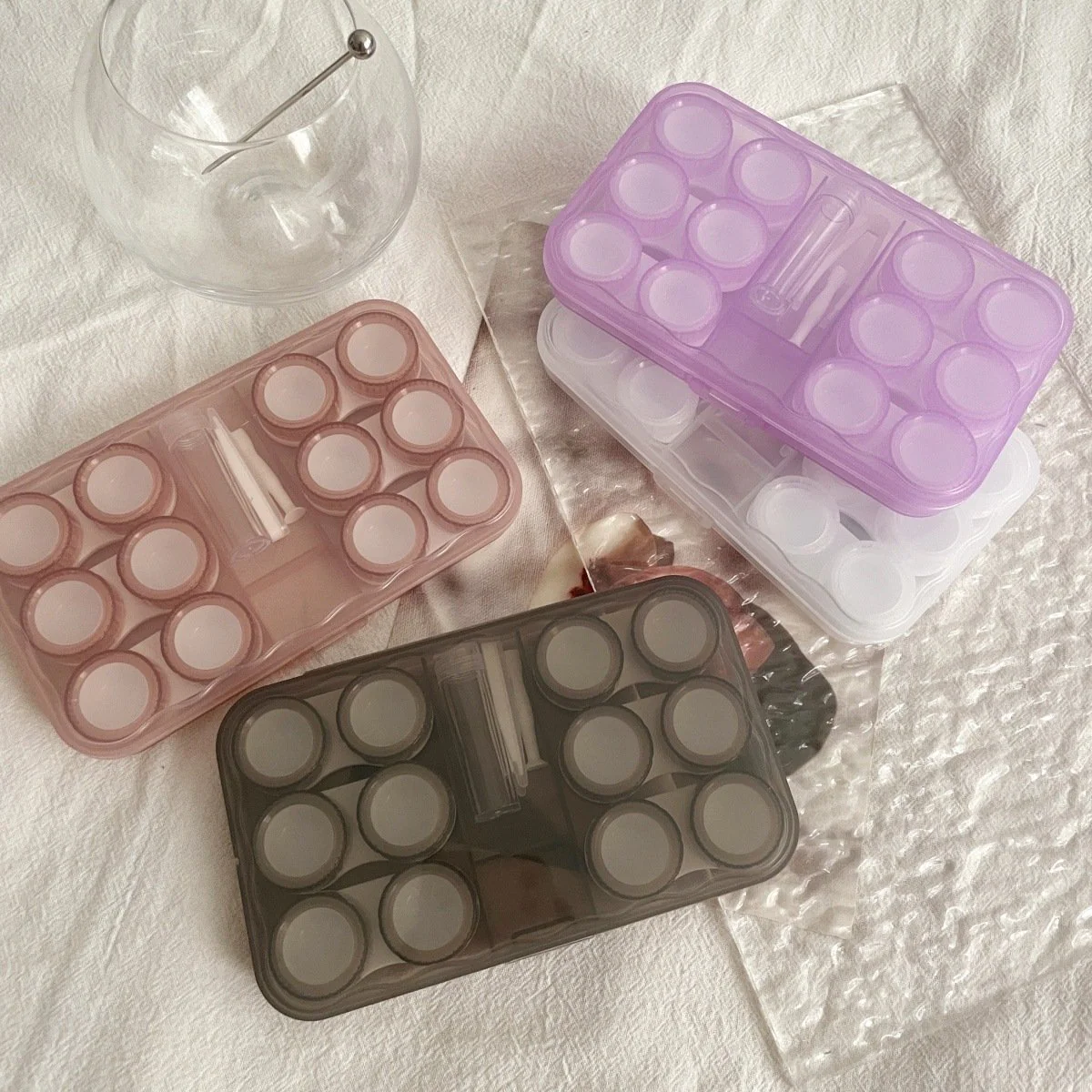 Ins Retro Cold Style Colored Contact Lens Case - Roseibase