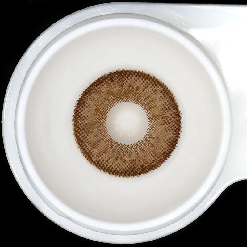 Cocktail Tequila Sunrise Brown Colored Contact Lenses - Roseibase