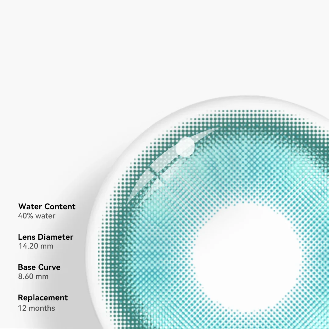 Cosplay Fairy Mint Green Colored Contact Lenses - Roseibase