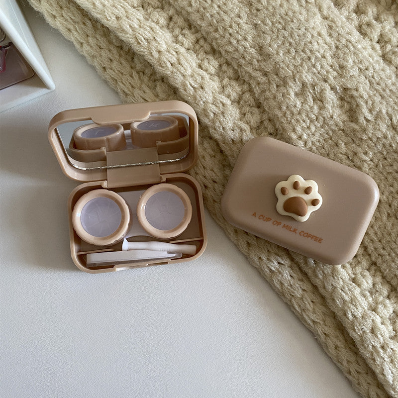Milktea Colored Contact Lens Case - Roseibase