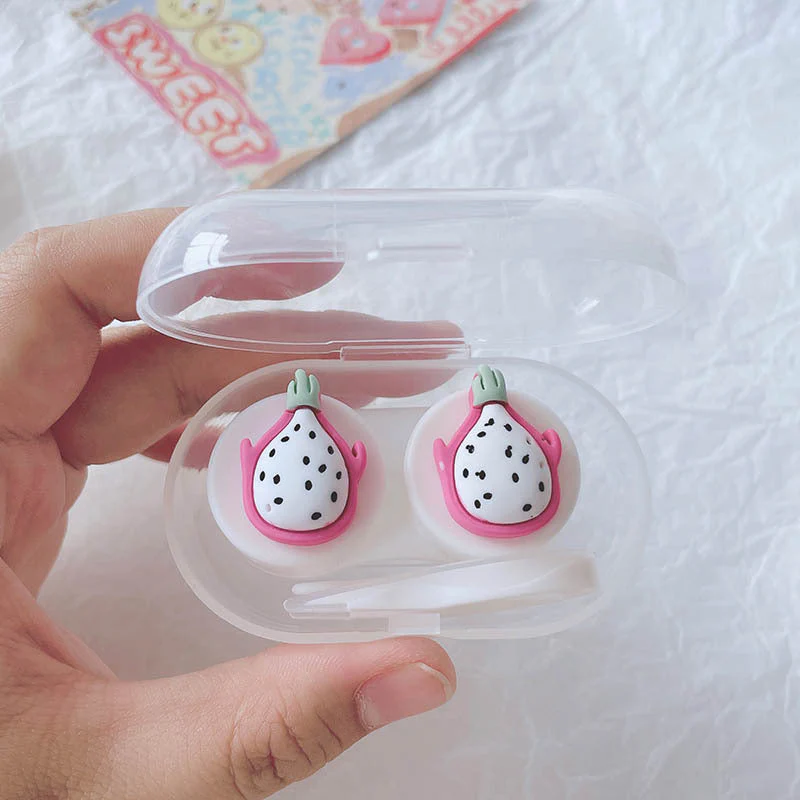 Cute Fruit Colored Contact Lens Case - Roseibase