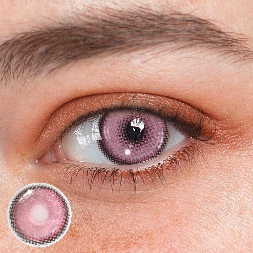 Cosplay KOI Pink Colored Contact Lenses - Roseibase