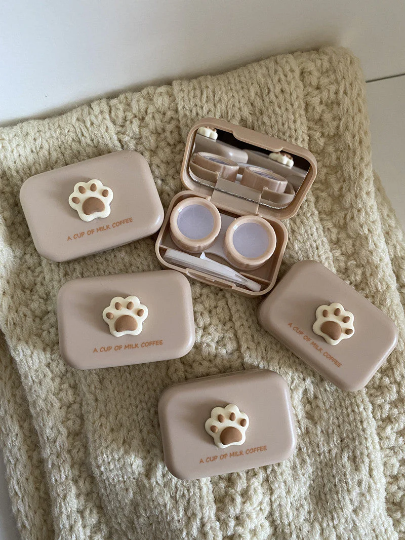 Milktea Colored Contact Lens Case - Roseibase