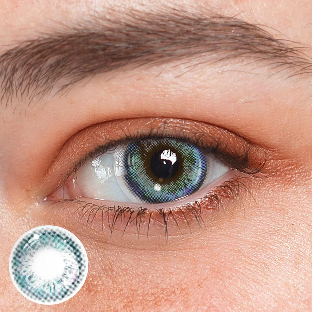Larimar Blue Colored Contact Lenses - Roseibase
