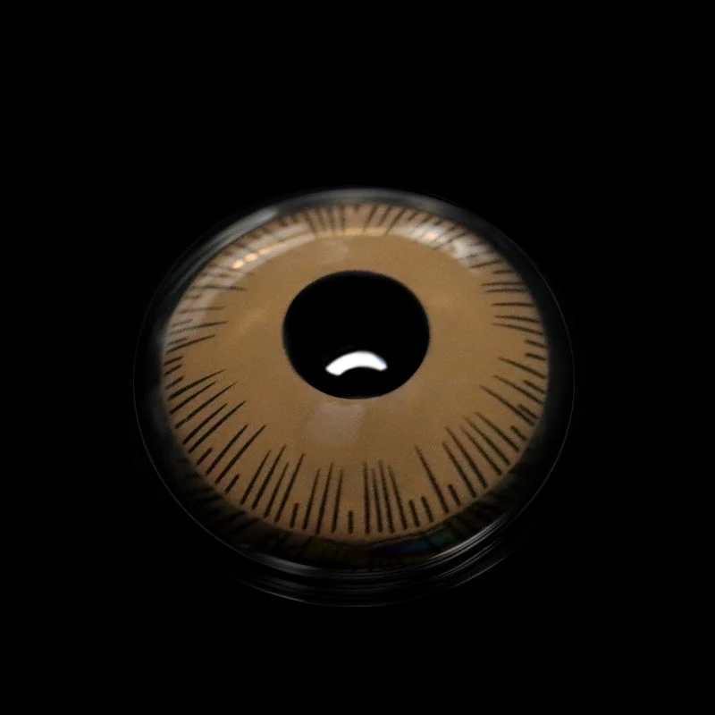 Bramble Light Brown Prosthetic Lenses - Roseibase