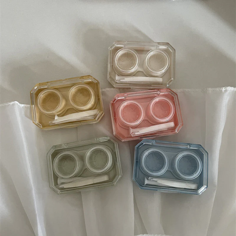 Mini Colored Contact Lens Case - Roseibase