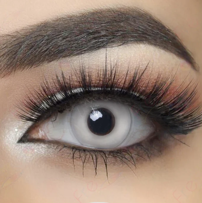 Halloween Whiteout Colored Contact Lenses - Roseibase