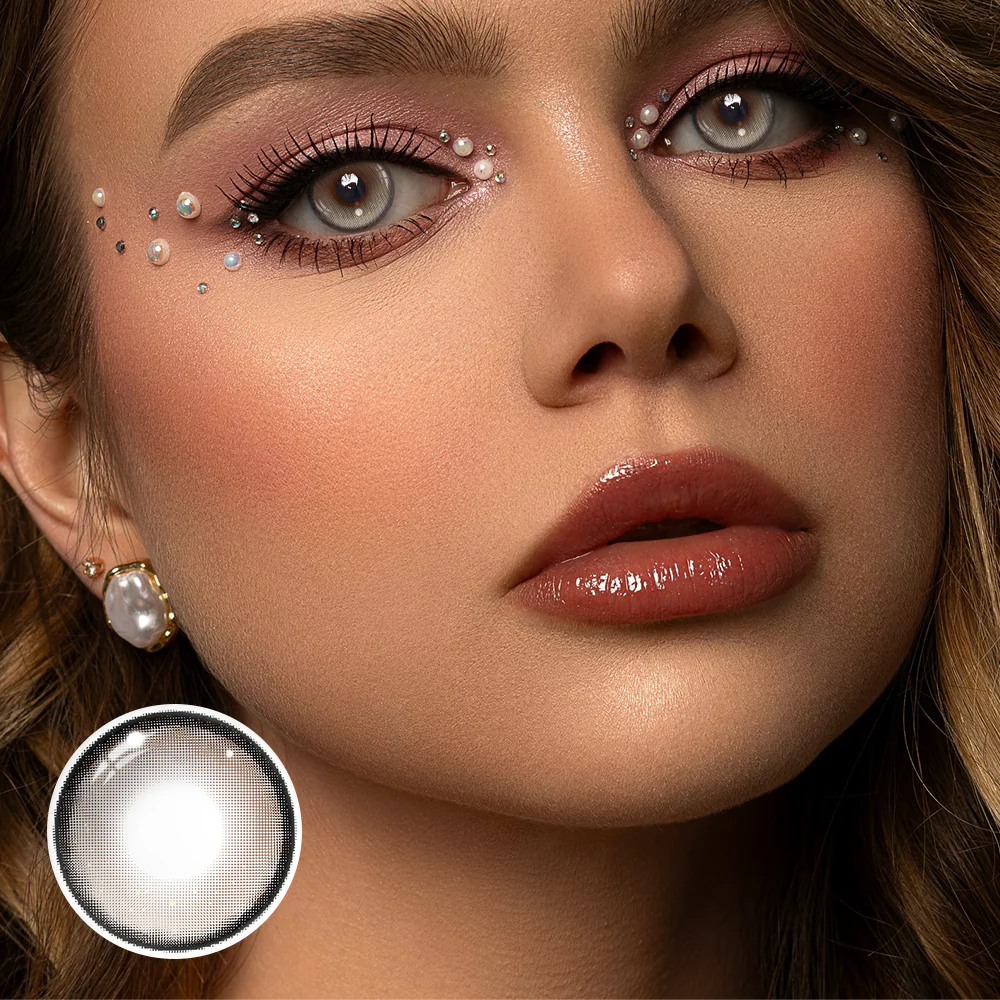 Linette Milk Brown Colored Contact Lenses - Roseibase