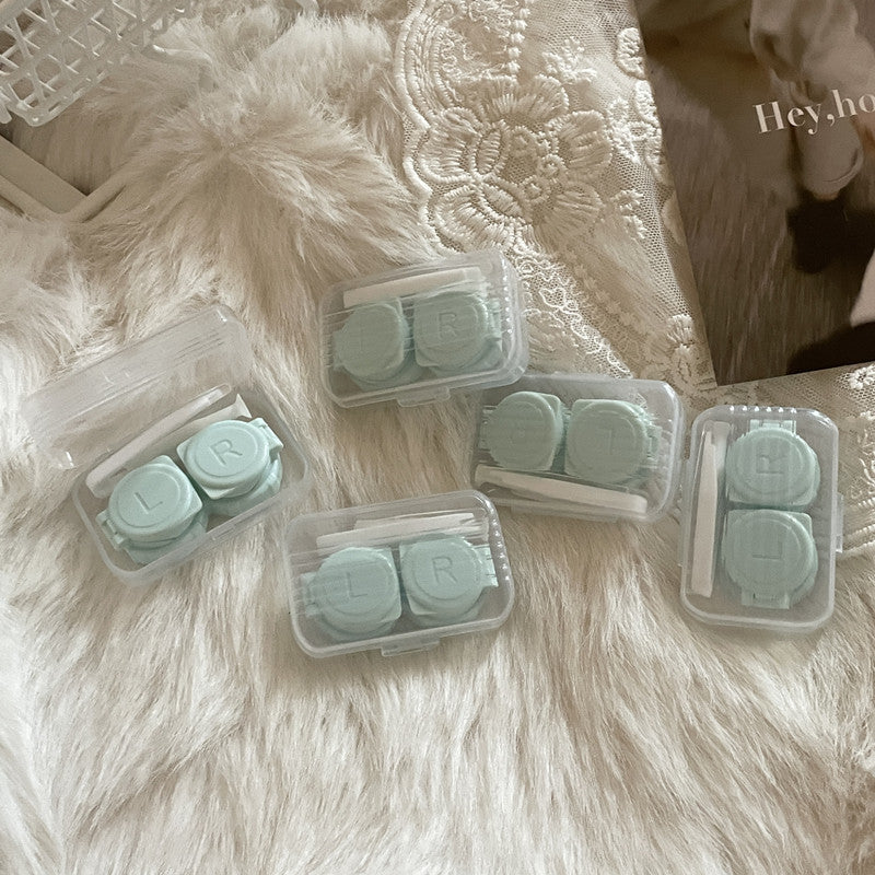 INS like Fish Transparent Simple Colored Contact Lens Case - Roseibase