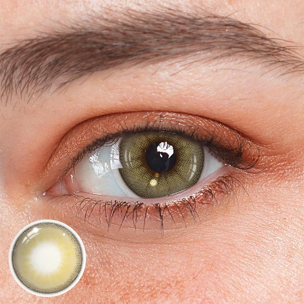 Butter Brown Colored Contact Lenses - Roseibase