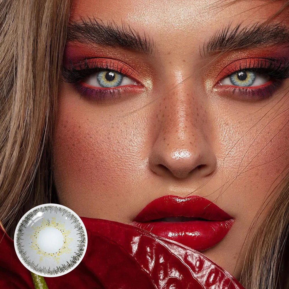 Artemis Cool Gray Colored Contact Lenses - Roseibase