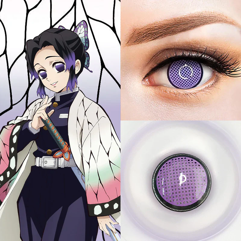 Cosplay Demon Slayer Kochou Shinobu Purple Colored Contact Lenses - Roseibase