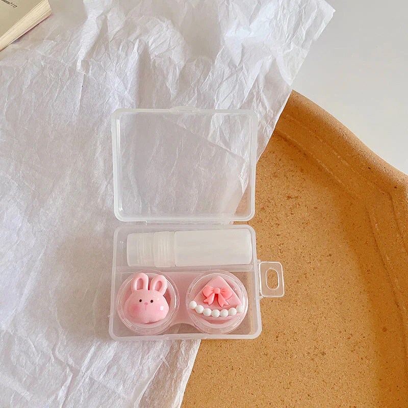 Cute Cartoon Animal Colored Contact Lens Case - Roseibase