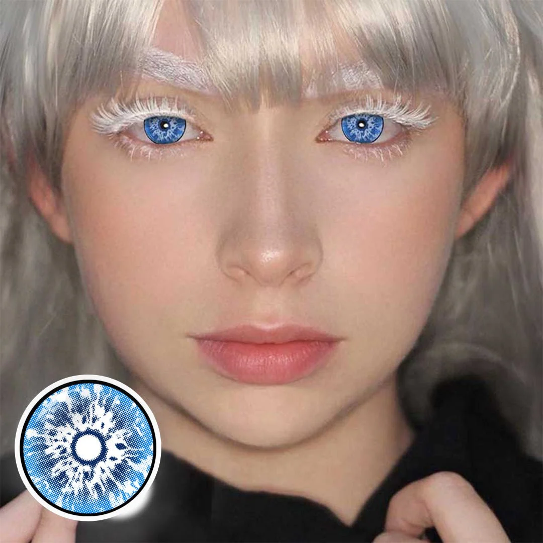 Cosplay Gojo Blue Colored Contact Lenses - Roseibase