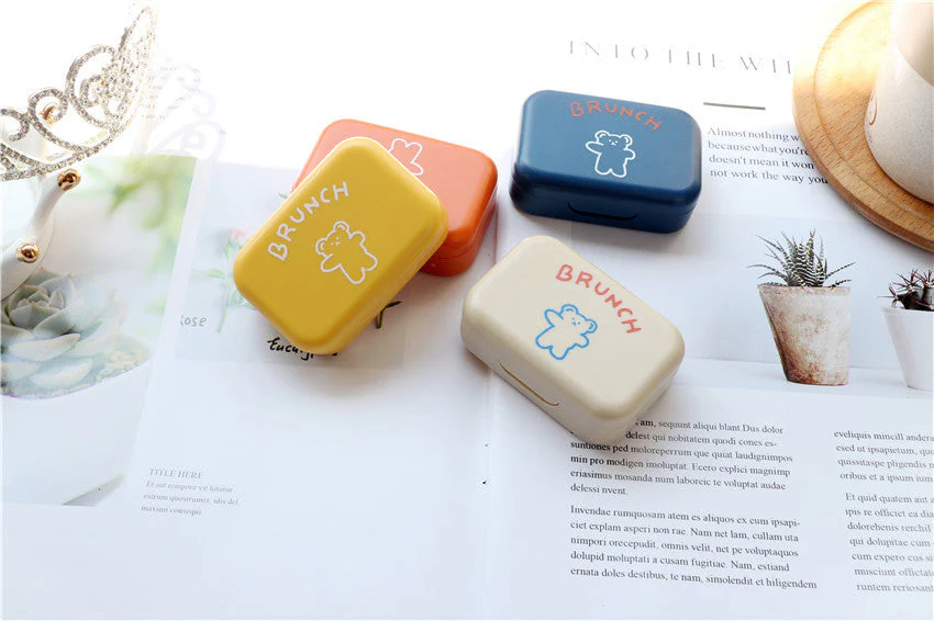 Cabinet Colored Contact Lens Case - Roseibase
