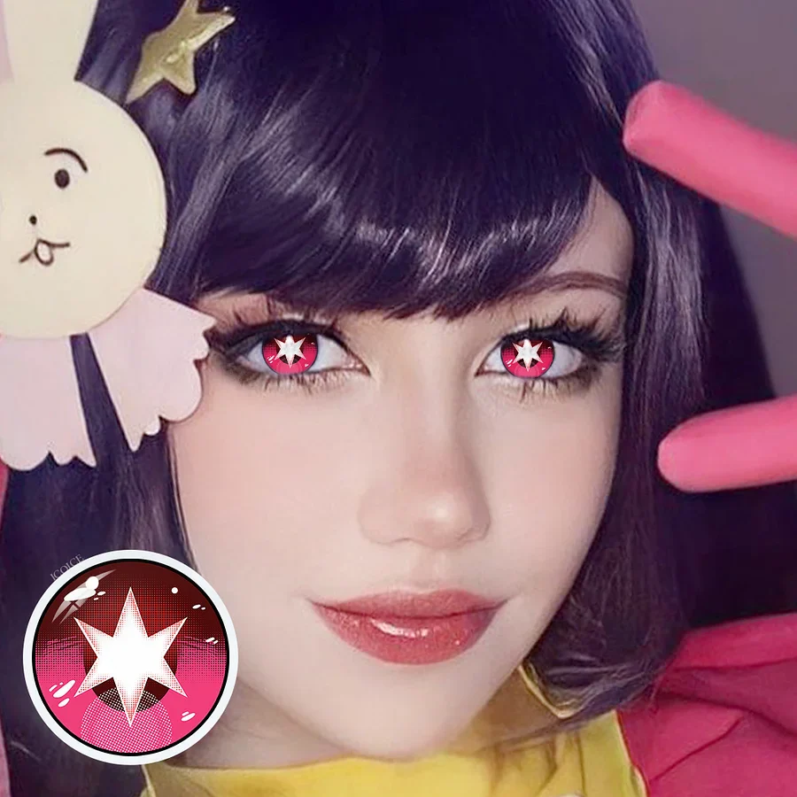 Cosplay Oshi No Ko Hoshino Rubii Red Colored Contact Lenses - Roseibase