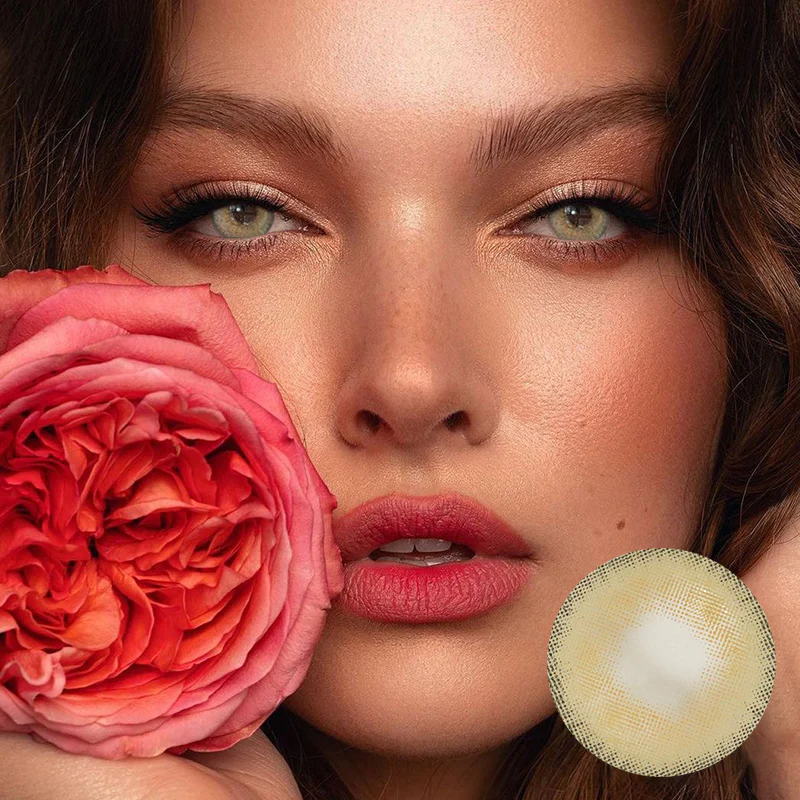 Classical Coffee Colored Contact Lenses - Roseibase