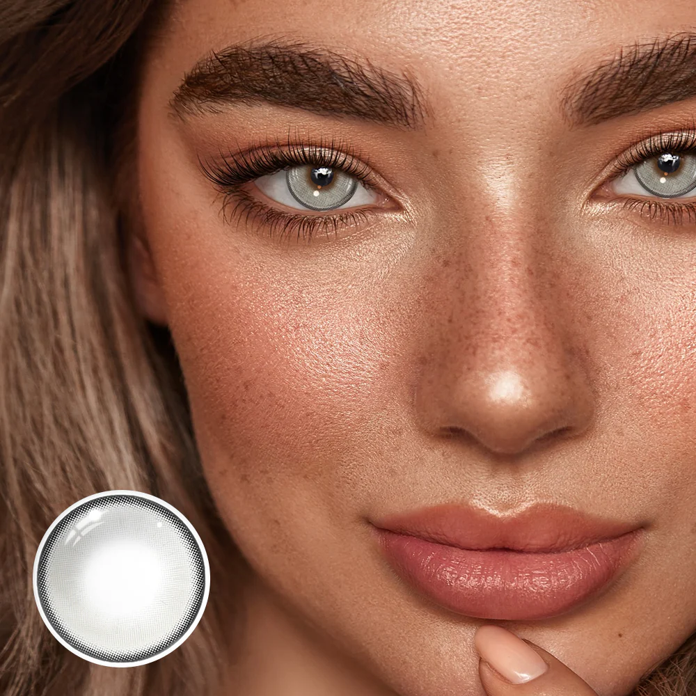 Linette Graffito Gray Colored Contact Lenses - Roseibase