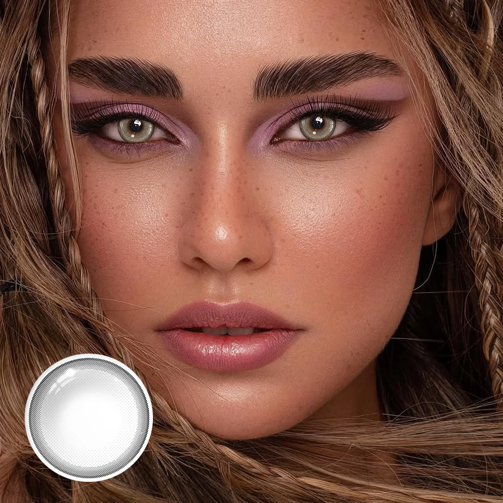 Linette Sofia Gray Colored Contact Lenses - Roseibase