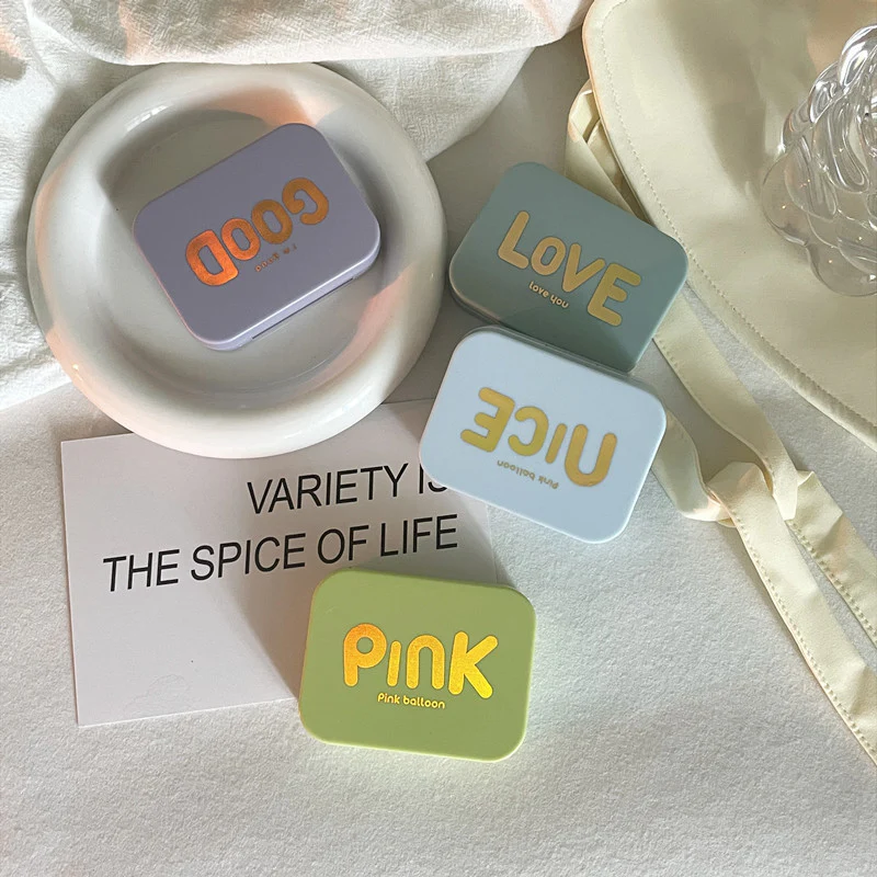 Bronzing Design Colored Contact Lens Case - Roseibase