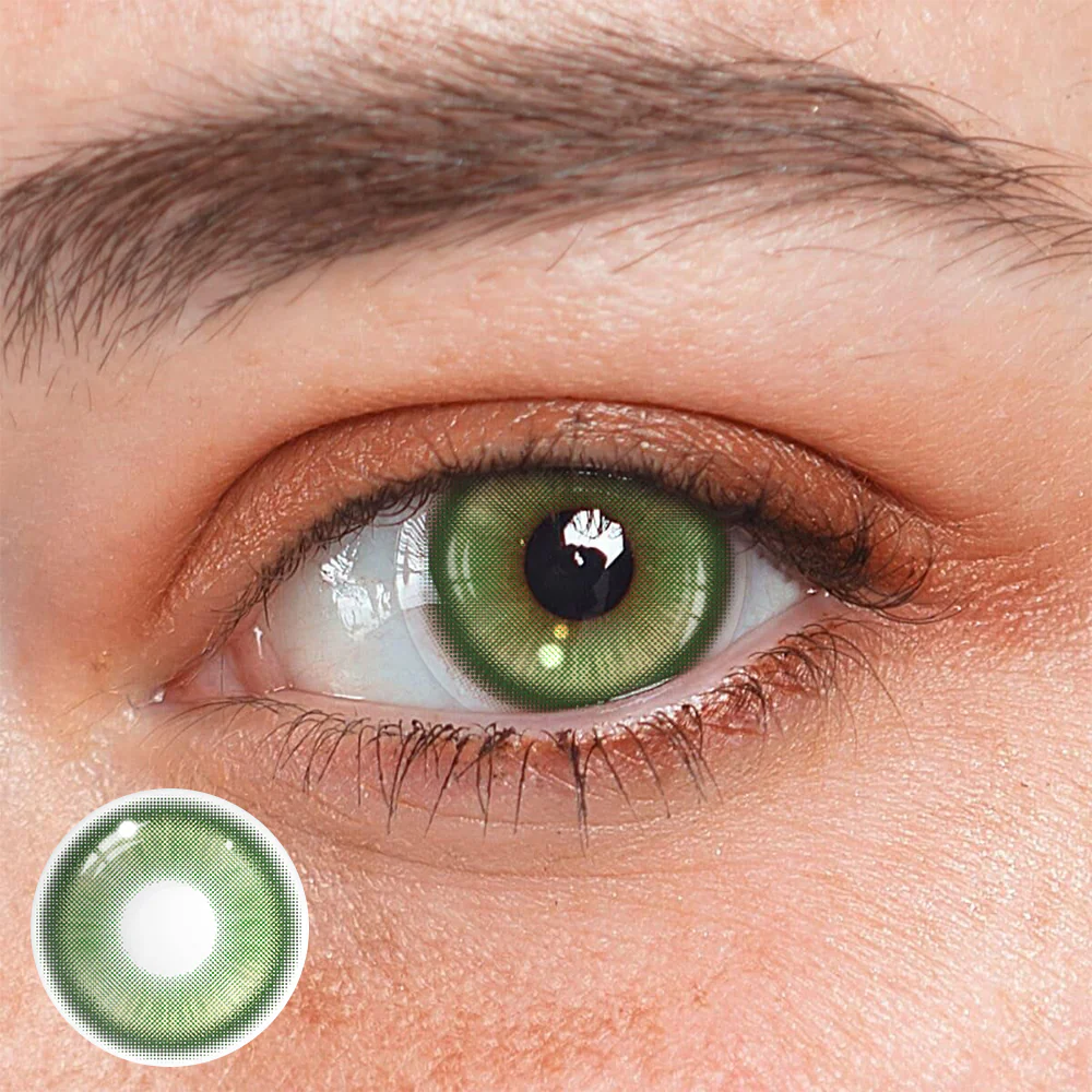 Cosplay Fairy Green Colored Contact Lenses - Roseibase
