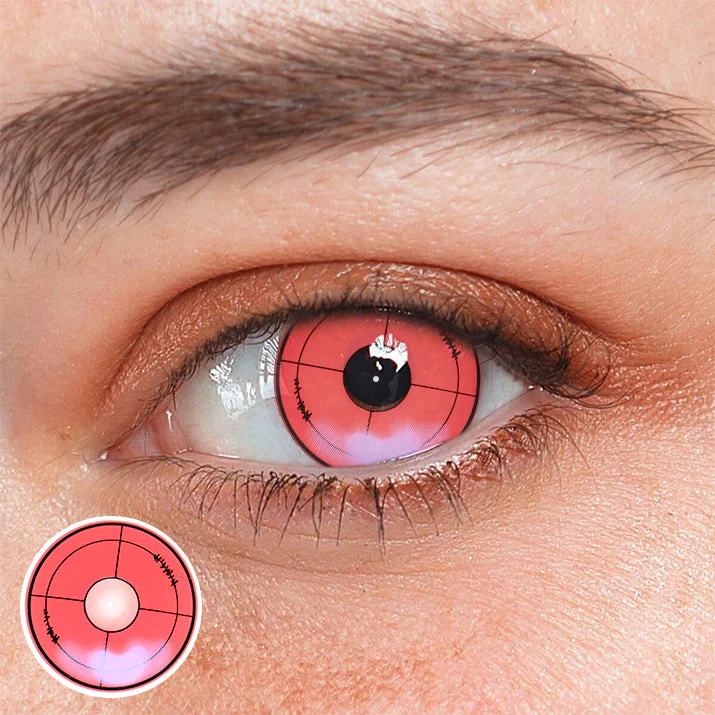 Cosplay Red Violet Colored Contact Lenses - Roseibase