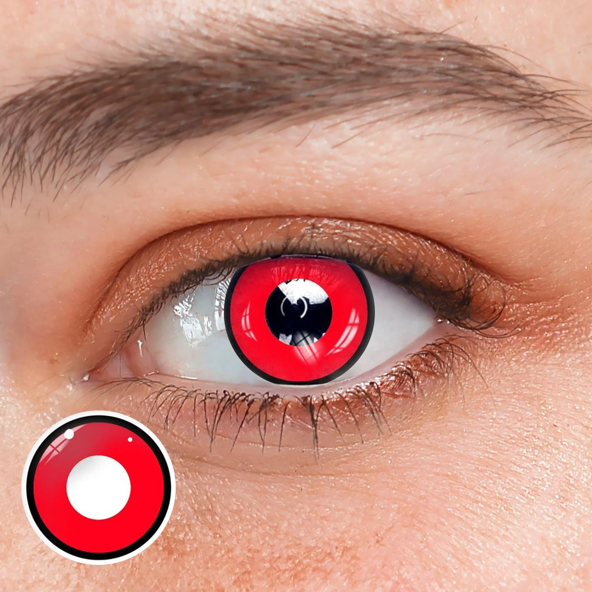 Halloween Red vampire Colored Contact Lenses - Roseibase