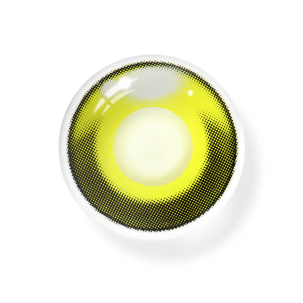 Cosplay Agate Yellow Colored Contact Lenses - Roseibase