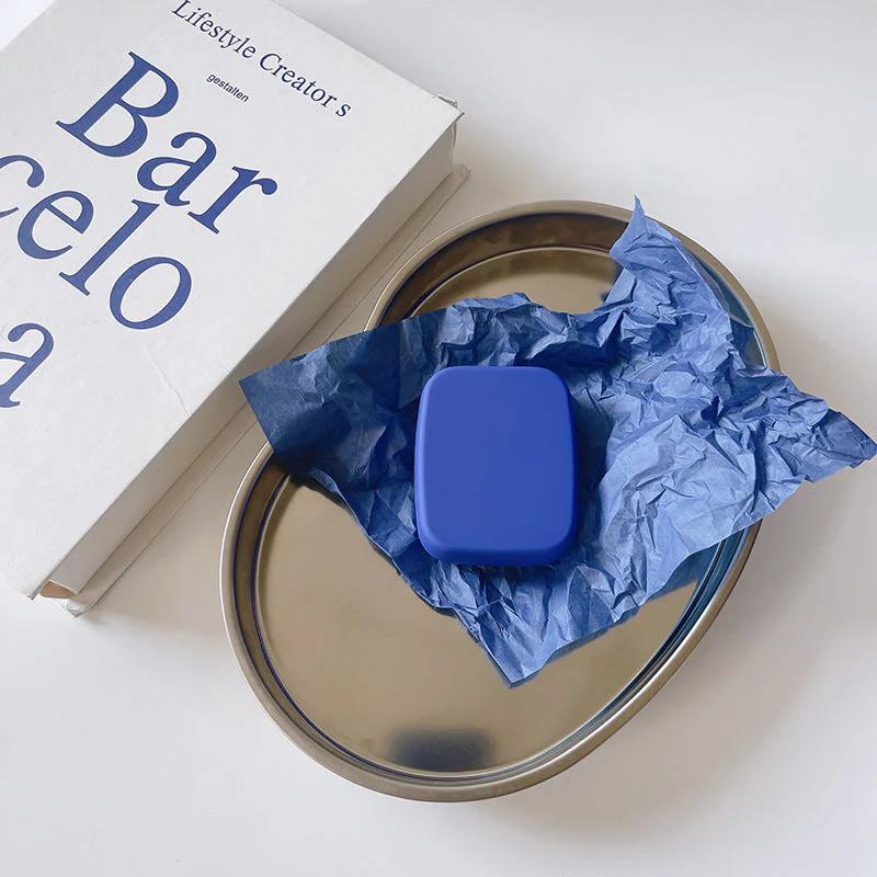 Klein Blue Colored Contact Lens Case - Roseibase