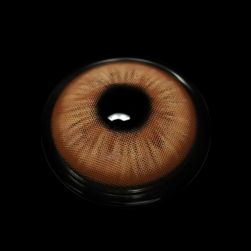 Amaretto Brown Colored Contact Lenses - Roseibase