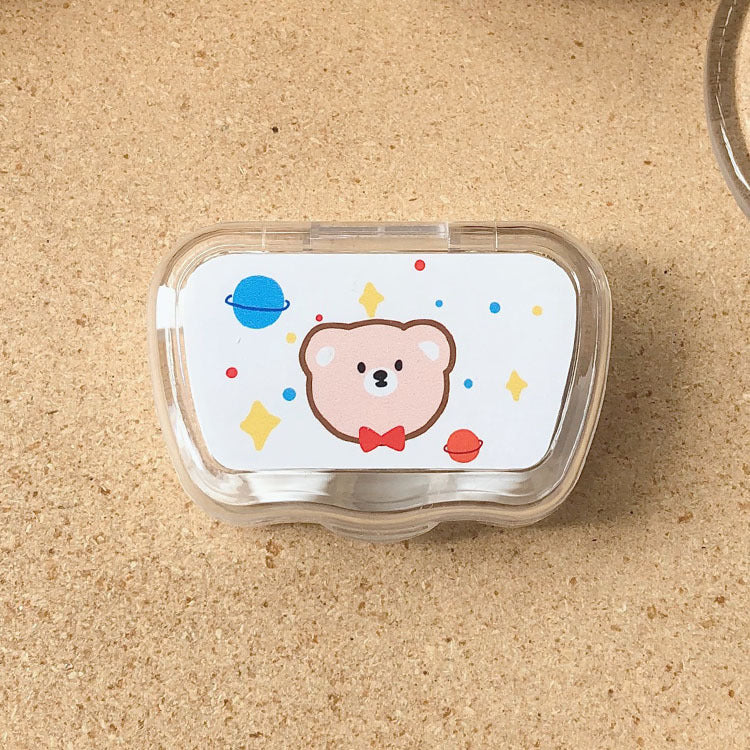Cute Cartoon Colored Contact Lens Case - Roseibase