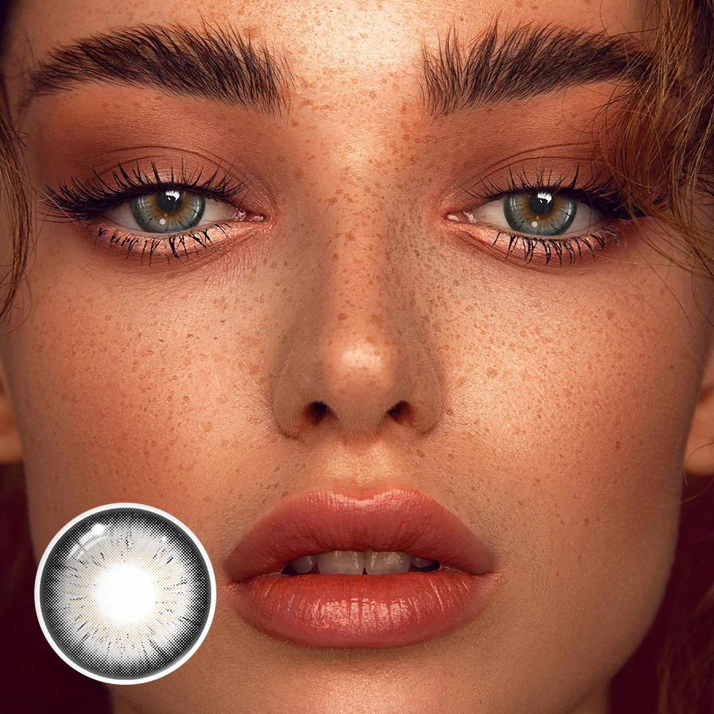 Laurel Gray Prescription Colored Contact Lenses - Roseibase