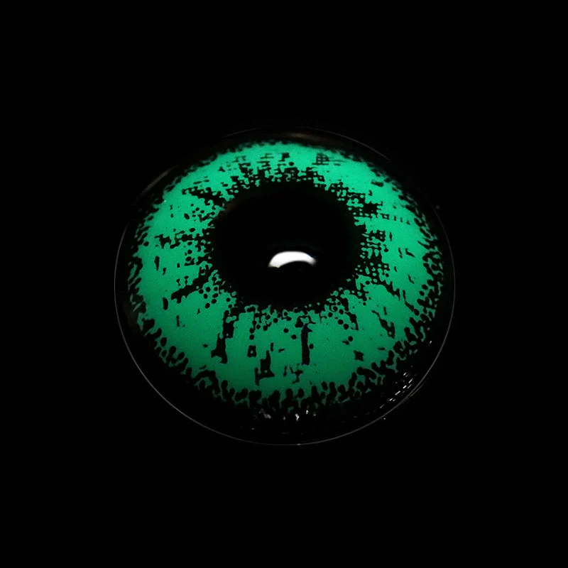 Cosplay ICE Green Prescription Colored Contact Lenses - Roseibase
