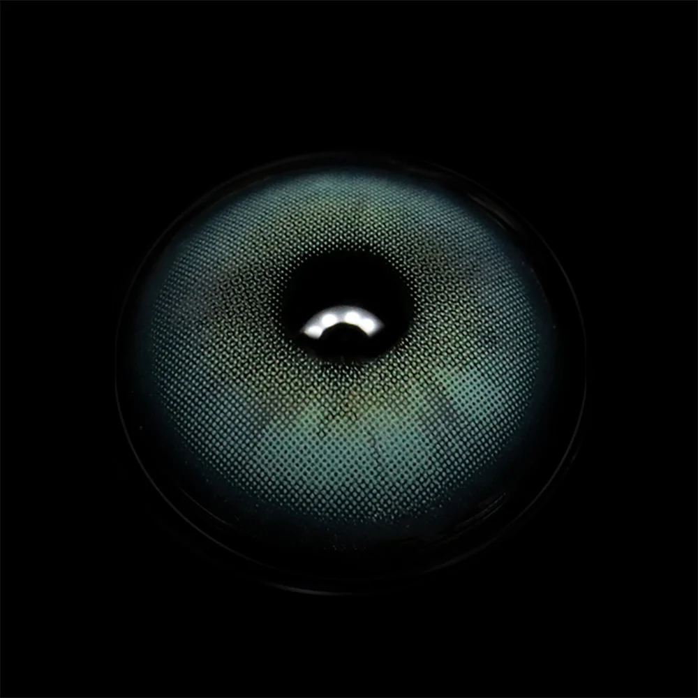 Faylinn Emerald Blue Colored Contact Lenses - Roseibase