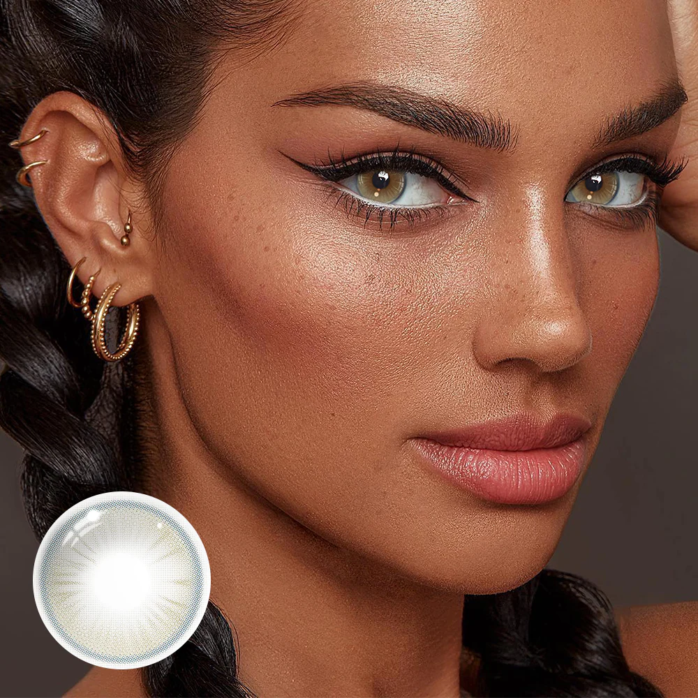 Avery Light Brown Colored Contact Lenses - Roseibase