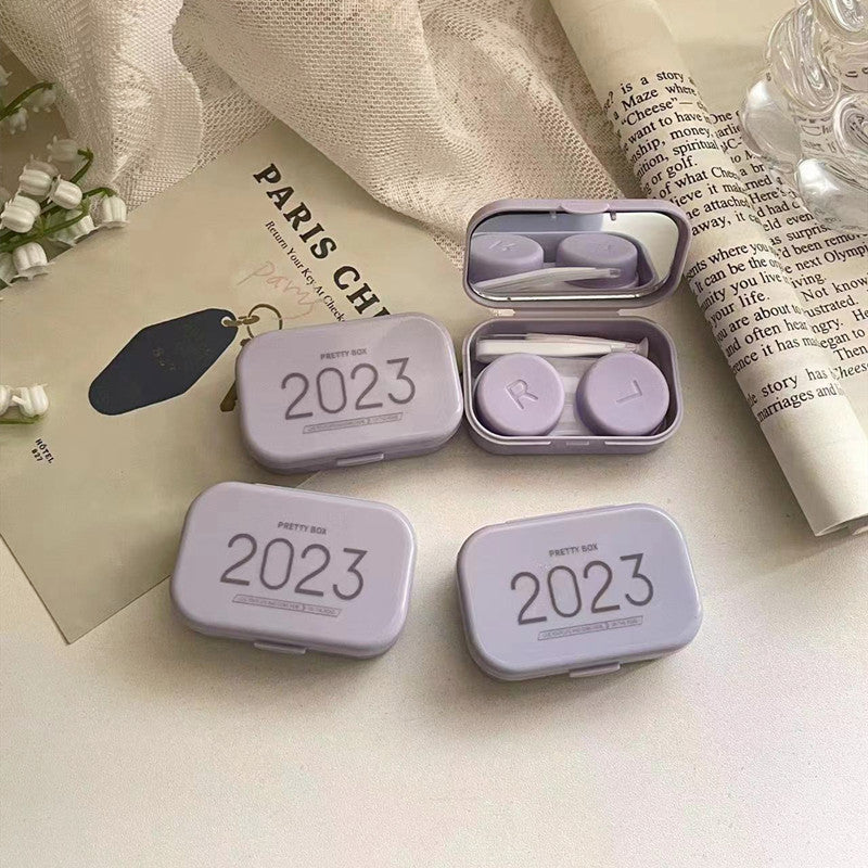 INS Fresh Literature Colored Contact Lens Case - Roseibase