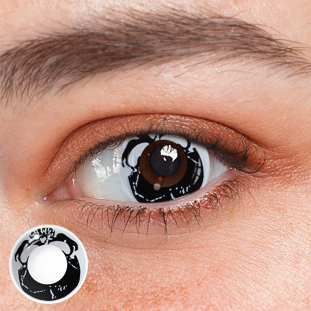 Cosplay Spider Animal Black Colored Contact Lenses - Roseibase