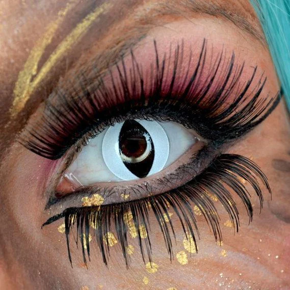 Halloween White Cat Eye Colored Contact Lenses - Roseibase