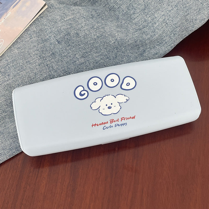 Cute Puppy Thickened Colored Contact Lens Case - Roseibase