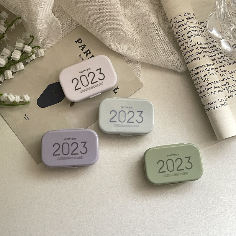 INS Fresh Literature Colored Contact Lens Case - Roseibase