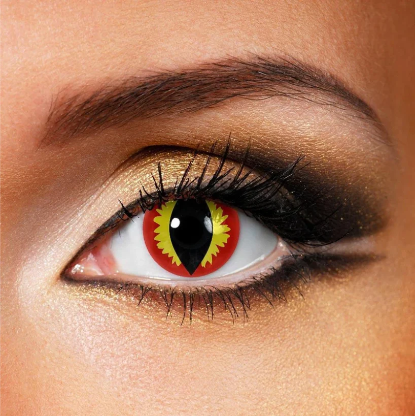 Cosplay Cat Eye Reddish brown Colored Contact Lenses - Roseibase