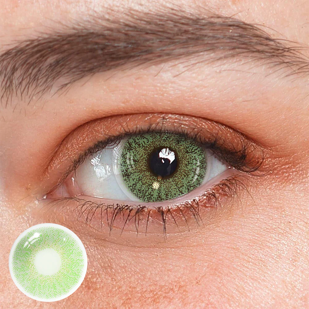 NATURAL GREEN Colored Contact Lenses - Roseibase